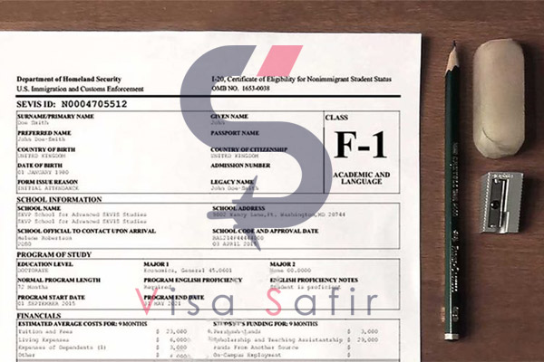مدارک برای اخذ ویزای تحصیلی F1 آمریکا